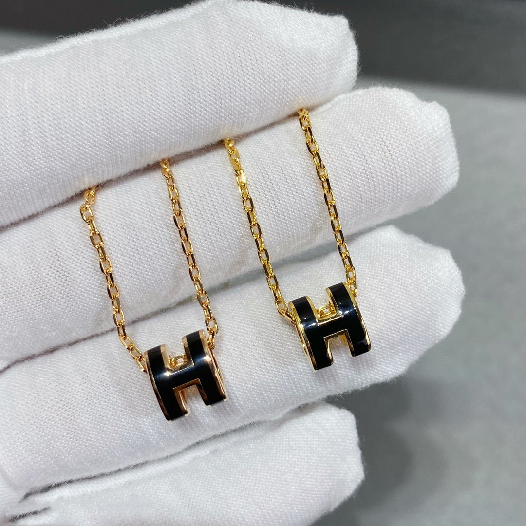 [Elara jewelsry ]MINI POP H NECKLACE