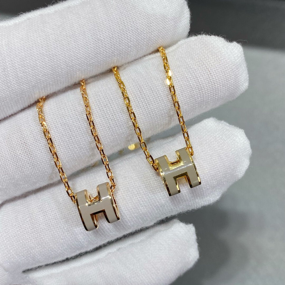 [Elara jewelsry ]MINI POP H NECKLACE