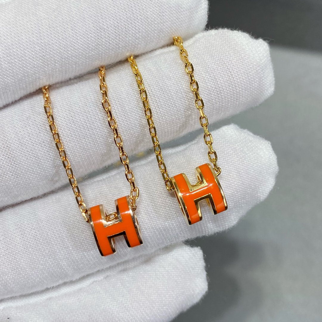 [Elara jewelsry ]MINI POP H NECKLACE