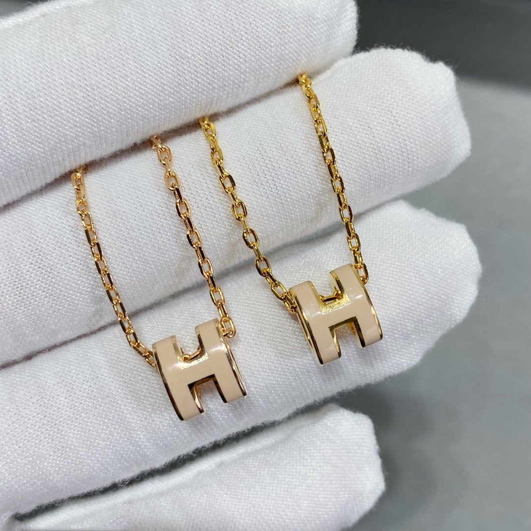 [Elara jewelsry ]MINI POP H NECKLACE