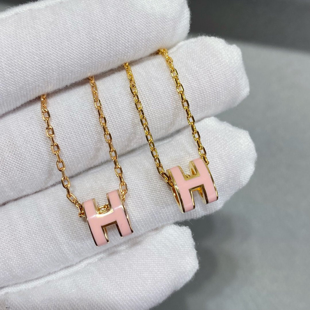 [Elara jewelsry ]MINI POP H NECKLACE