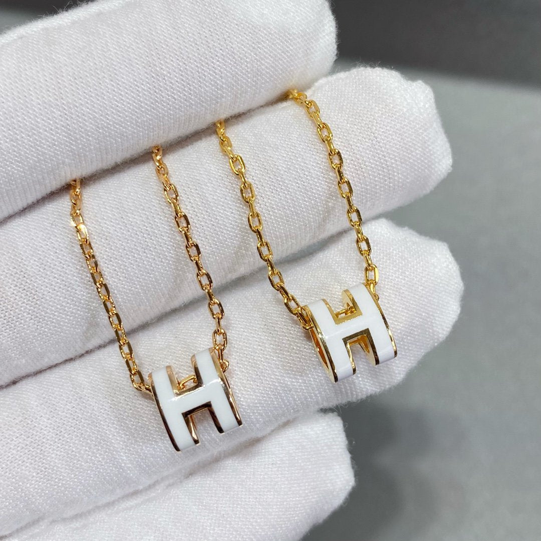 [Elara jewelsry ]MINI POP H NECKLACE