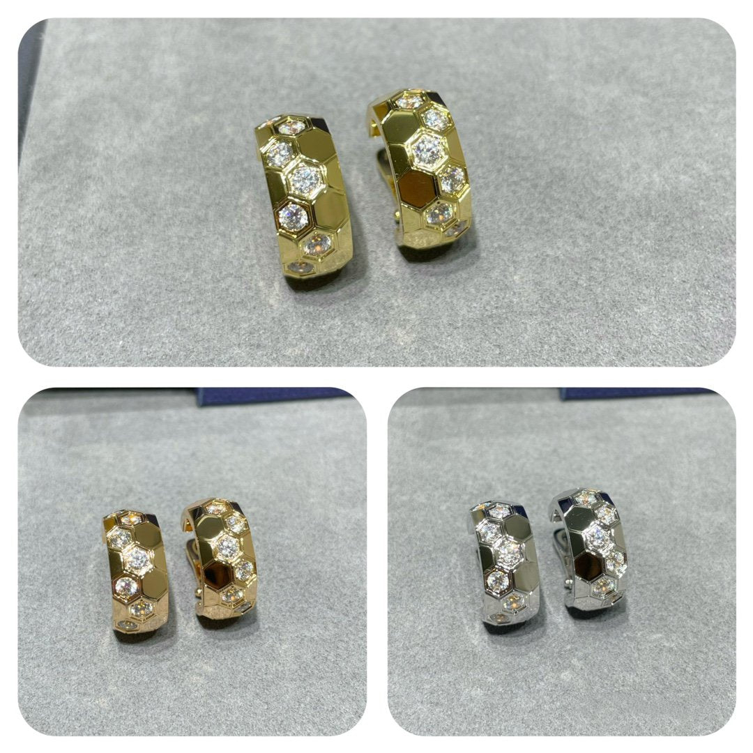 [Elara jewelsry ]BEE LOVE DIAMOND HOOP EARRINGS