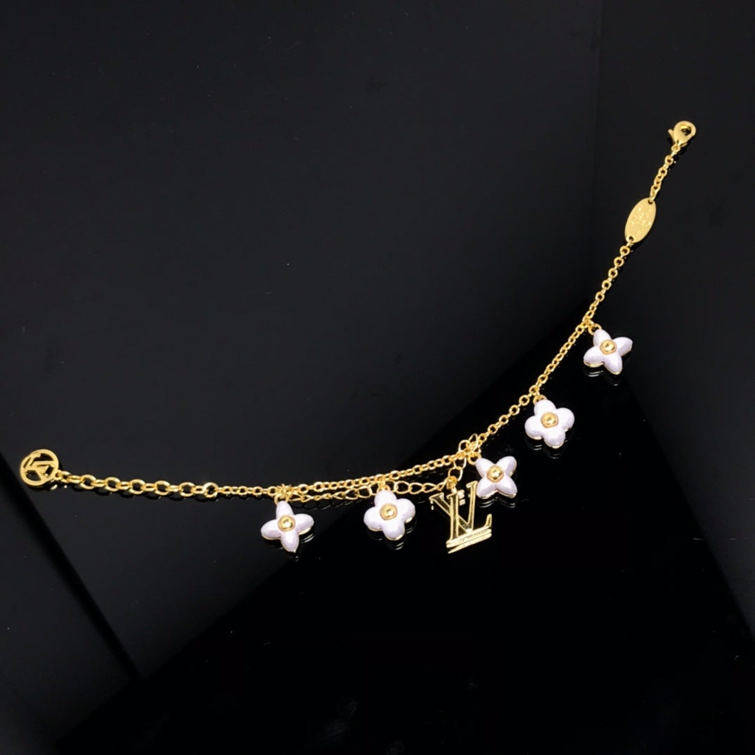 [Elara jewelsry ]LOGO 6 MOTIF STAR AND SUN GOLD BRACELET