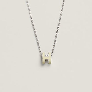 [Elara jewelsry ]HM CLIC YELLOW ENAMEL GOLD NECKLACE