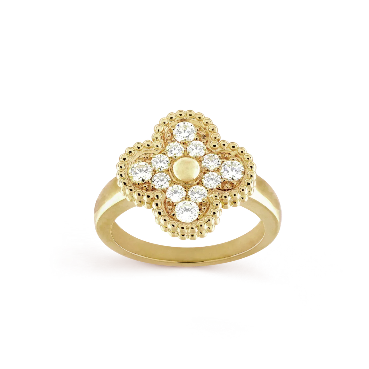 [Elara jewelsry ]CLOVER DIAMOND RING