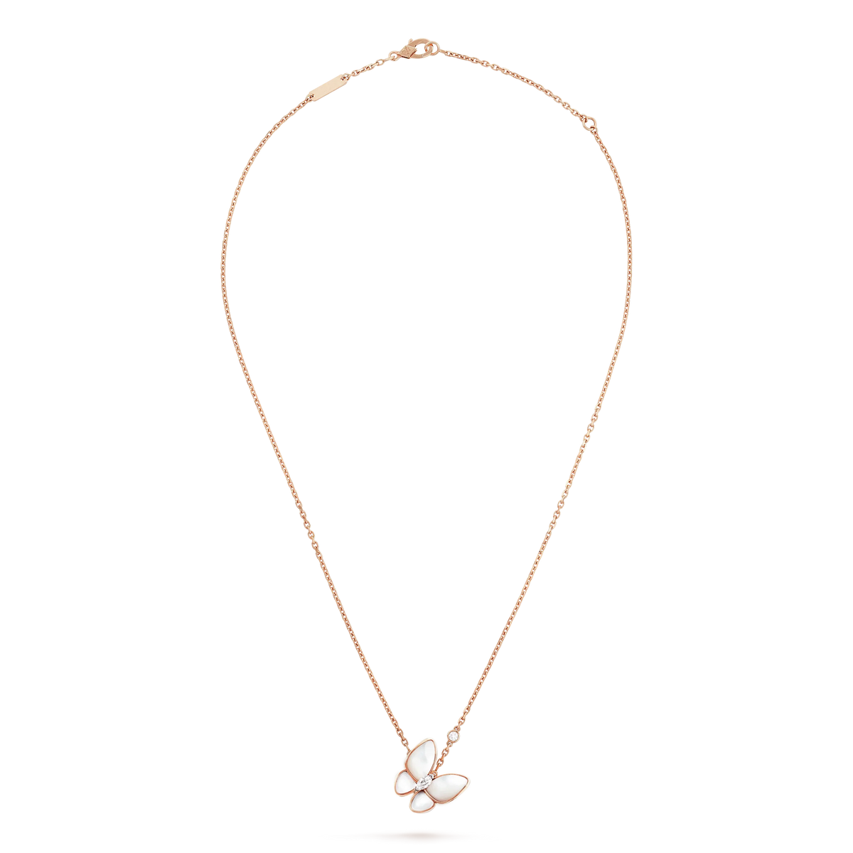[Elara jewelsry ]BUTTERFLY MOP DIAMOND NECKLACE