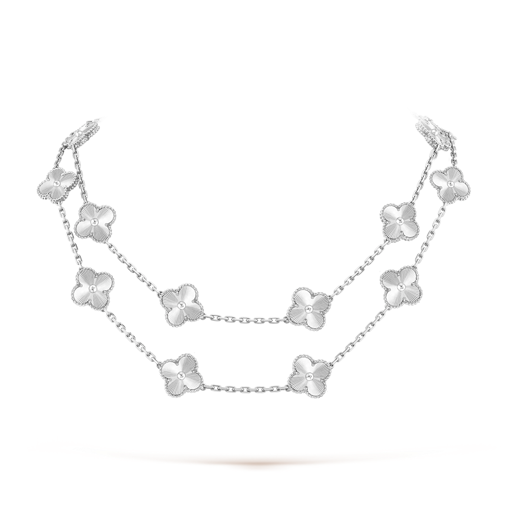 [Elara jewelsry ]CLOVER 20 MOTIFS  LASER SILVER