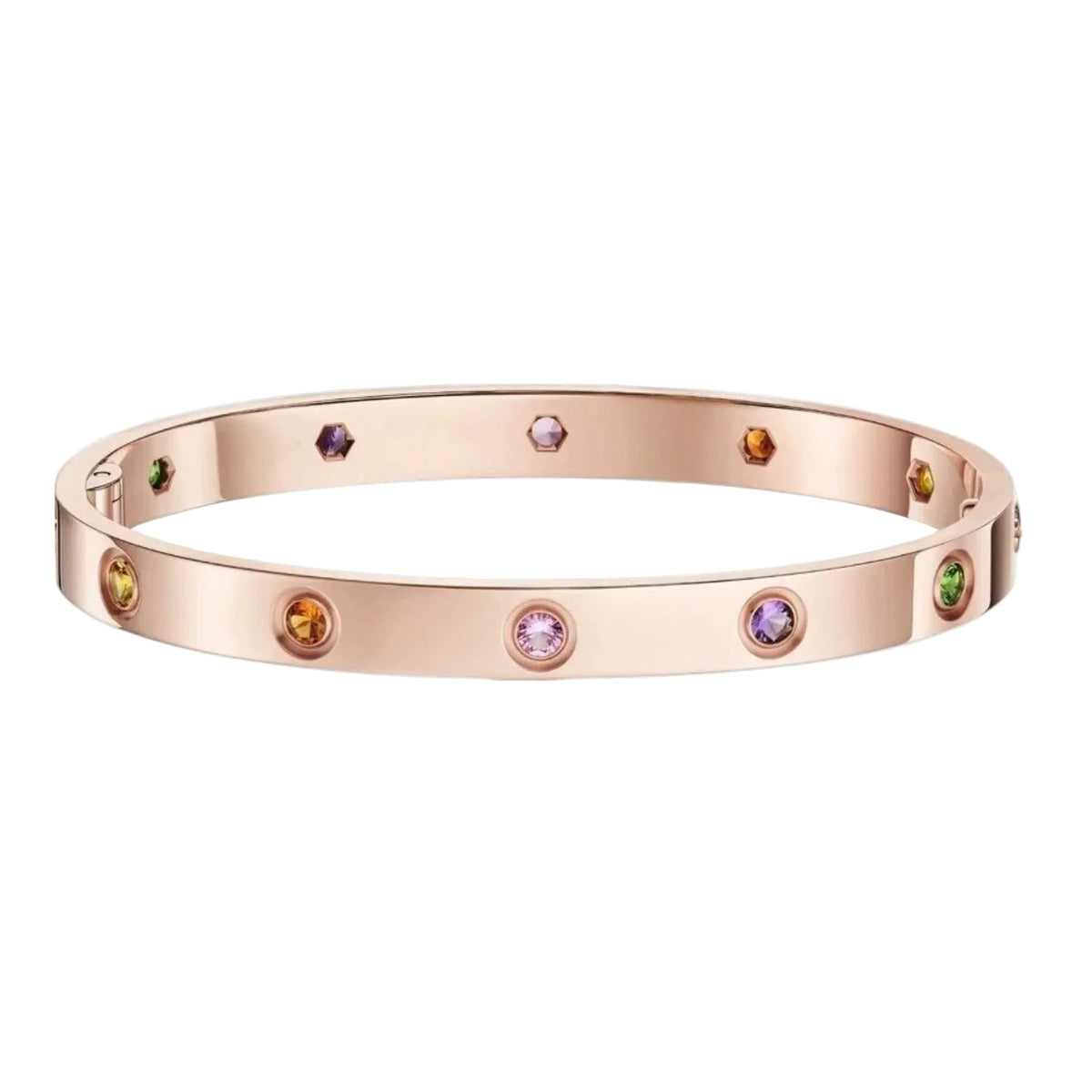 [Elara jewelsry]CLASSIC 6.1MM LOVE BRACELET 10-DIAMOND MULTICOLOR