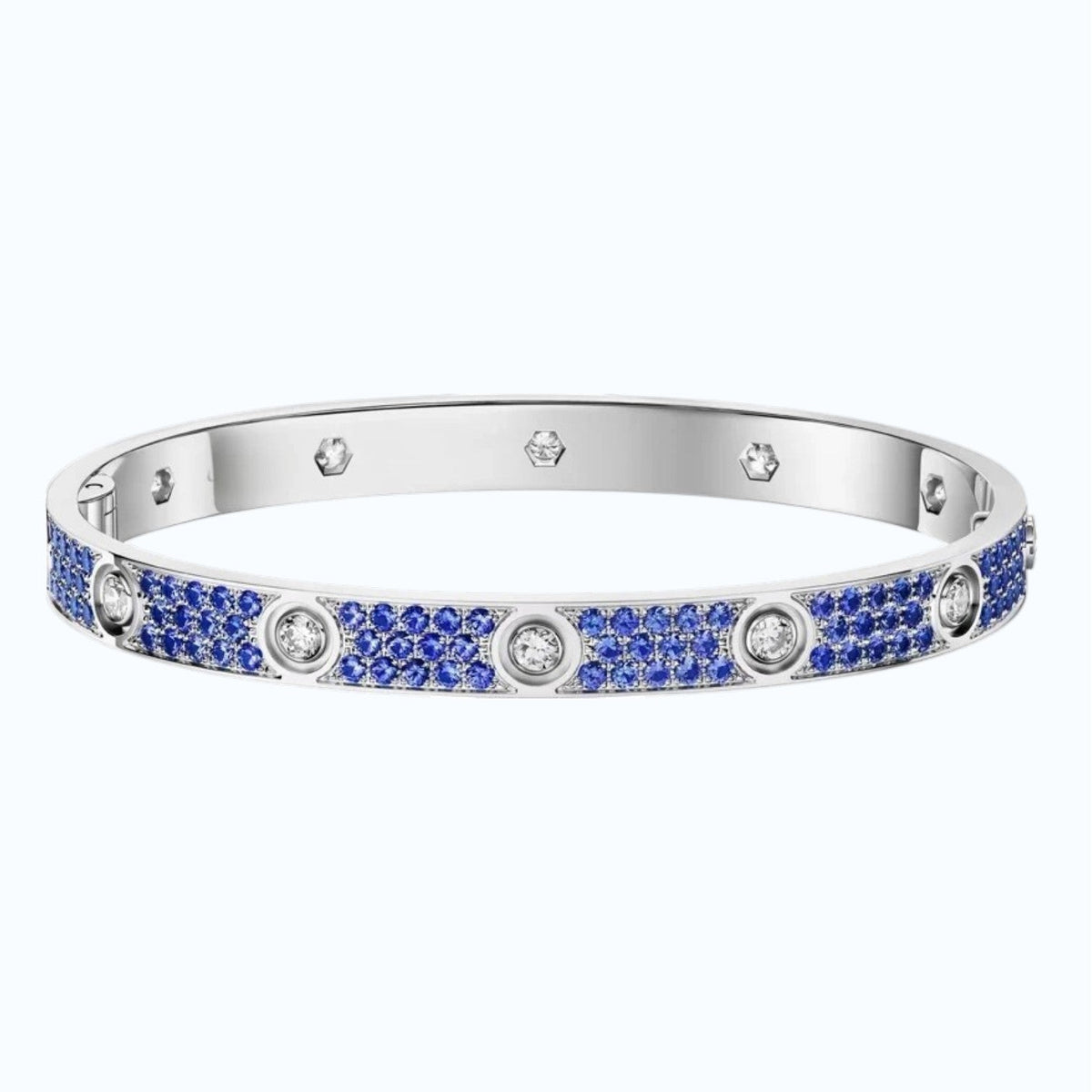 [Elara jewelsry]CLASSIC 6.1MM LOVE BRACELET 10-DIAMOND FULL PAVÉ