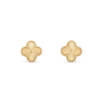 [Elara jewelsry ]CLOVER MINI 9.5MM LASER EARRINGS