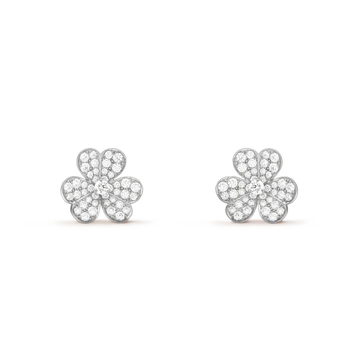 [Elara jewelsry ]CLOVER COMOS DIAMOND EARRINGS SILVER