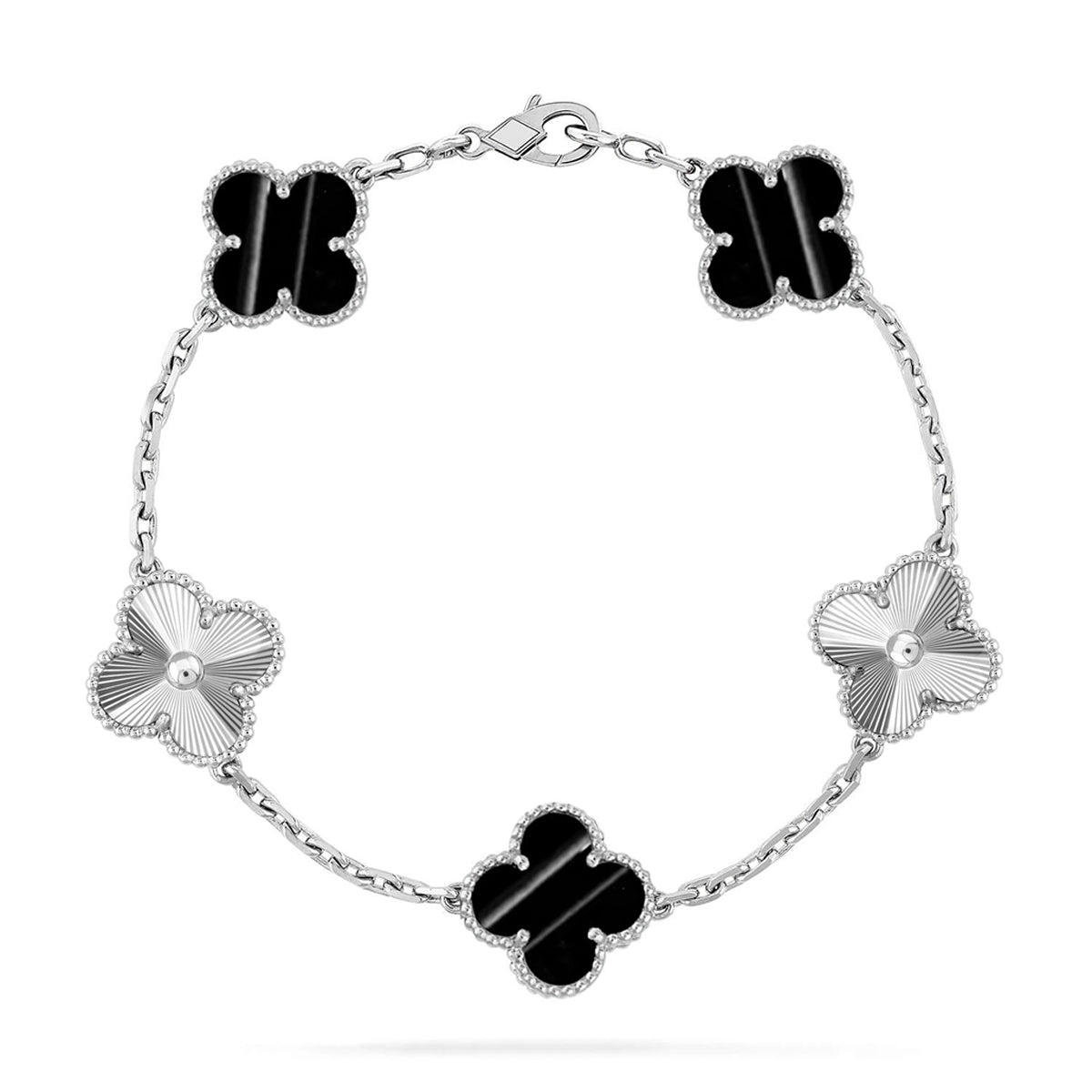 [Elara jewelsry ] CLOVER 5 MOTIF PULSAR STONE BRACELET COLLECTION