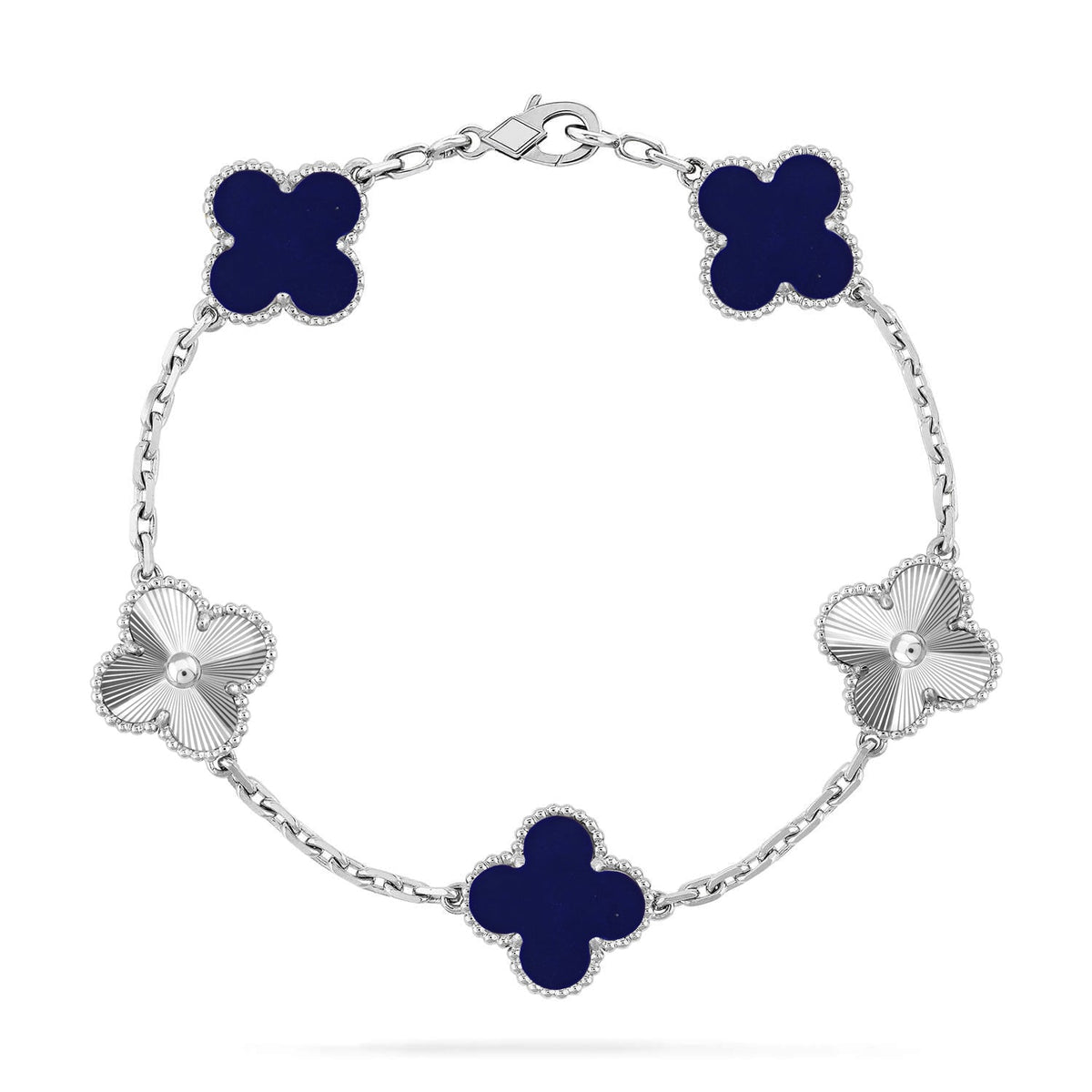 [Elara jewelsry ]CLOVER 5 MOTIF LAPIS LAZULI BRACELET COLLECTION