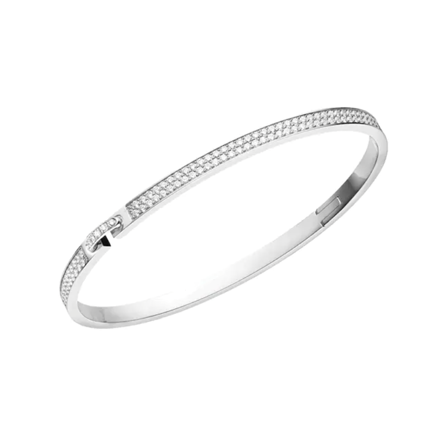 [Elara jewelsry ]LIENS VIDENCE DIAMOND PAVED BRACELET