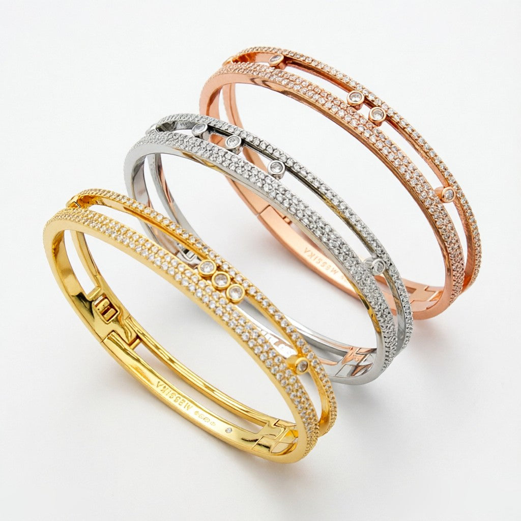 [Elara jewelsry]Move Romane pavé bangle