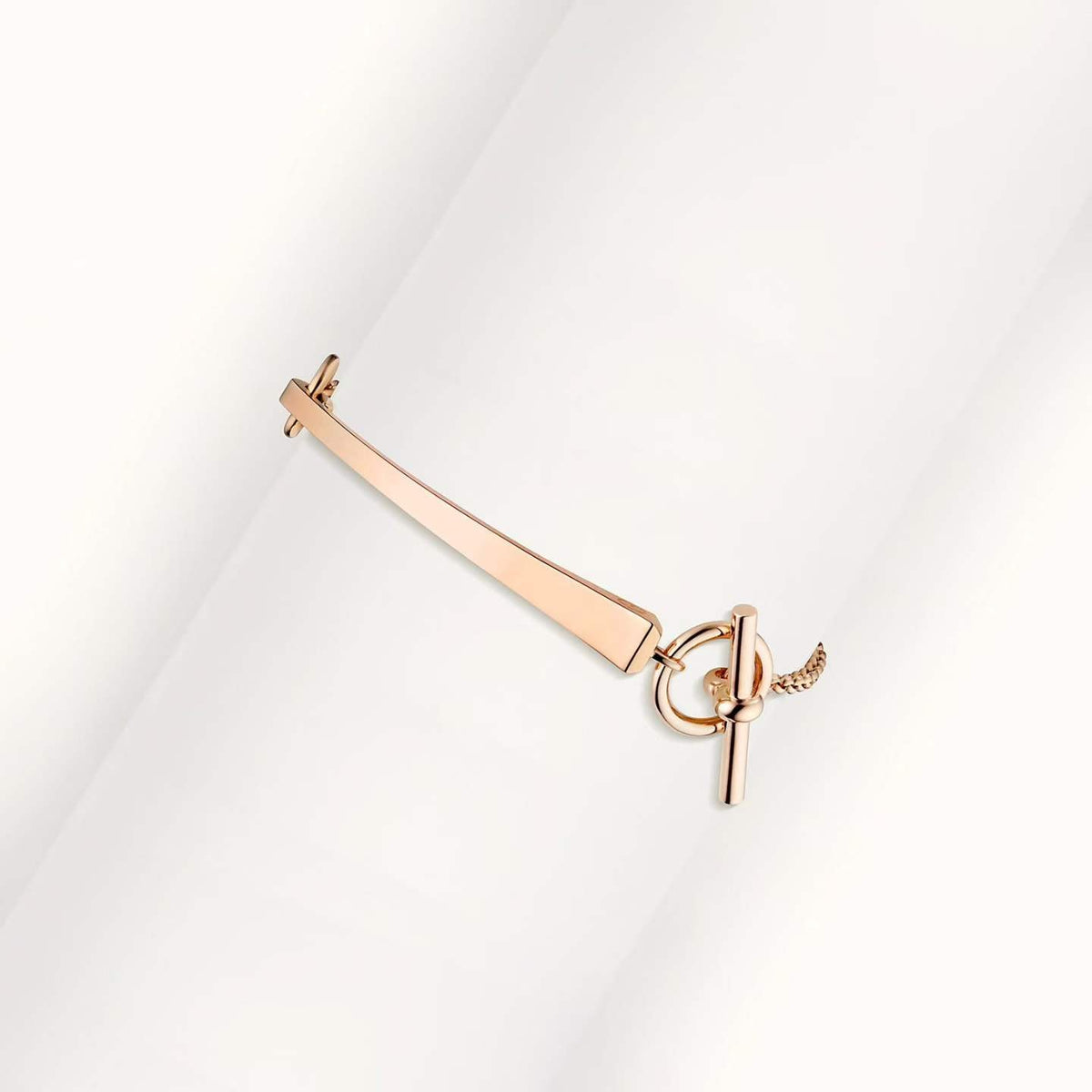 [Elara jewelsry]CLOU DE FORGE BRACELET WITH SQUARE CONE STUDS