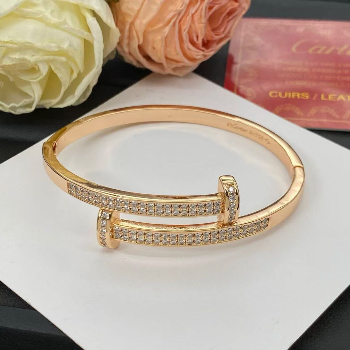 [Elara jewelsry]NEW ROSE GOLD 6.1MM BRACELET