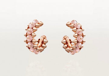 [Elara jewelsry]CLASH COLLECTION AGATE CHALCEDONY STUD EARRINGS