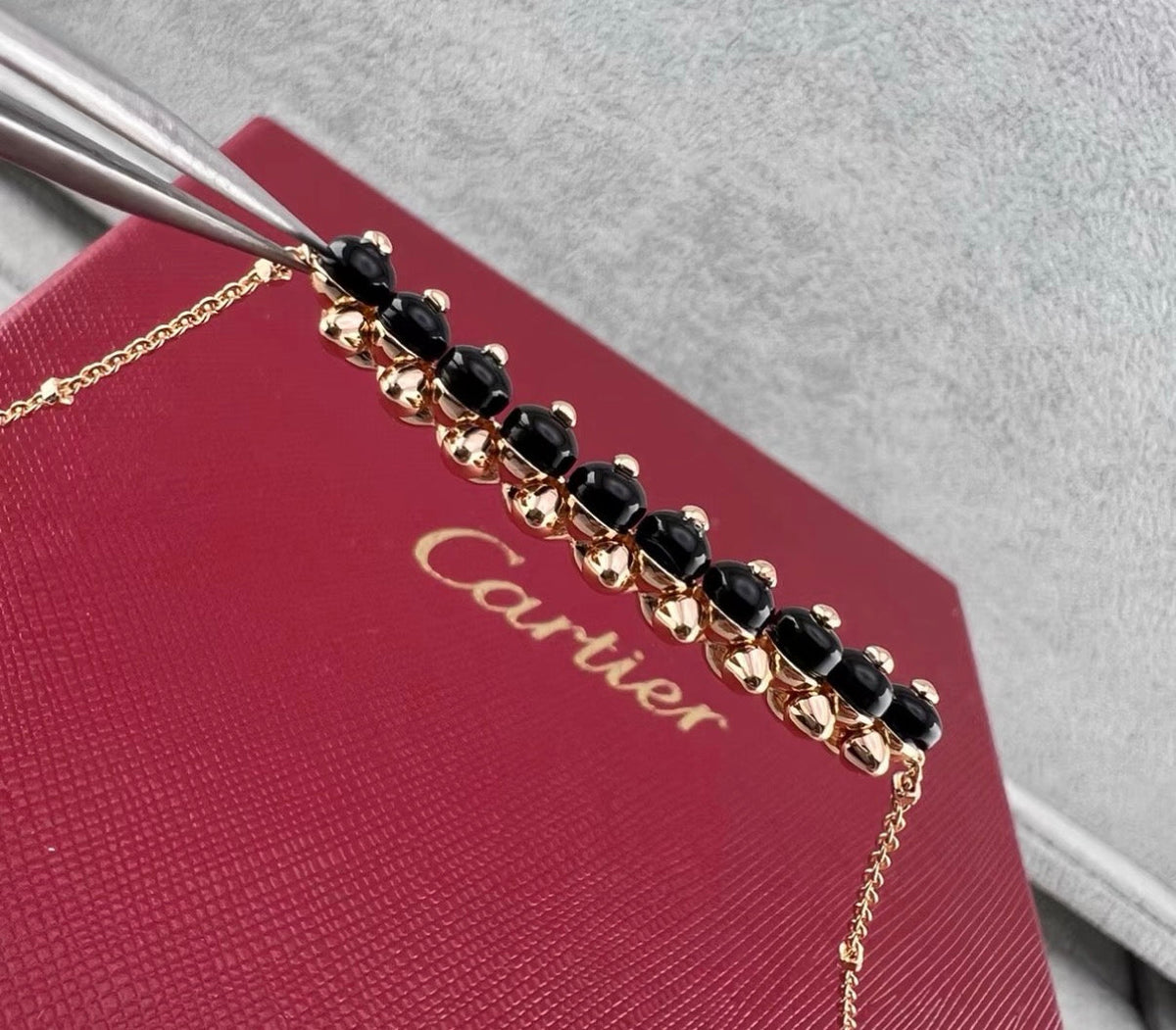 [Elara jewelsry]CLASH COLLECTION AGATE CHALCEDONY STUD NECKLACE
