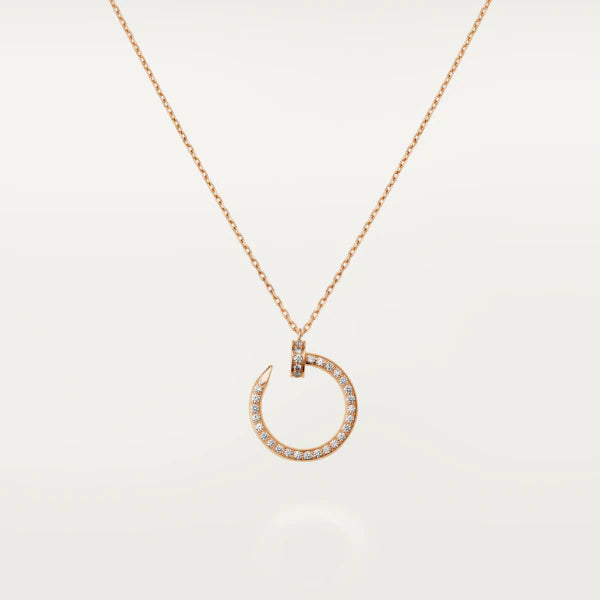 [Elara jewelsry ]JUSTE NECKLACE PINK GOLD DIAMONDS