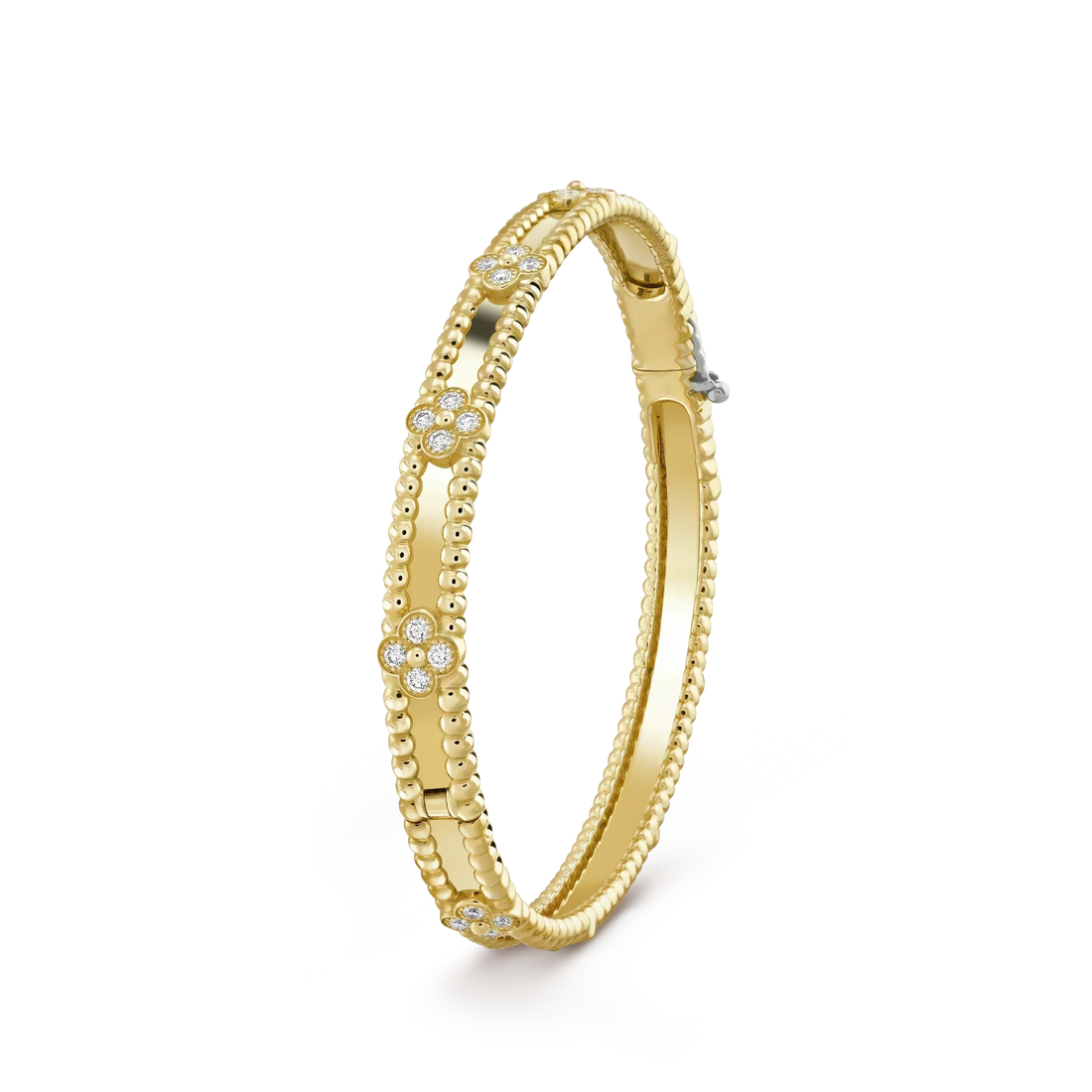 [Elara jewelsry ]CLOVER BRACELET 4MM DIAMONDS
