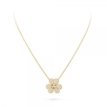 [Elara jewelsry ]FLOWER DIAMOND NECKLACE