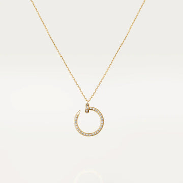 [Elara jewelsry ]JUSTE NECKLACE GOLD DIAMONDS