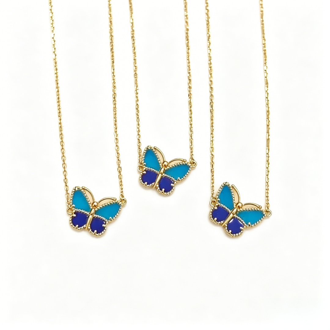[Elara jewelsry] 2026 NEW LUCKY BUTTERFLY 1 MOTIFS NECKLACE