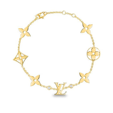 [Elara jewelsry ]STAR AND SUN 7 MOTIFS GOLD BRACELET