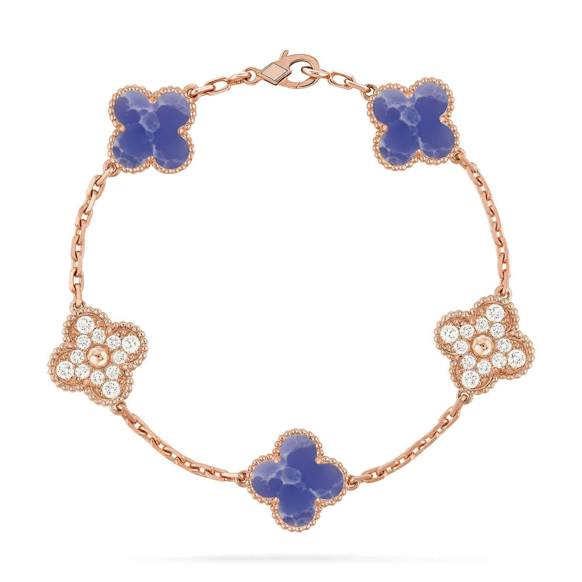 [Elara jewelsry ]CLOVER 5 MOTIF BLUE VEINS BRACELET COLLECTION