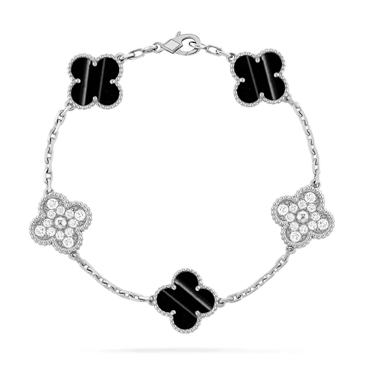 [Elara jewelsry ] CLOVER 5 MOTIF PULSAR STONE BRACELET COLLECTION