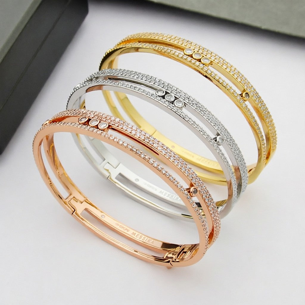 [Elara jewelsry]Move Romane pavé bangle