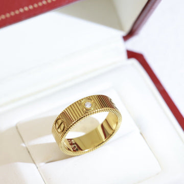 [Elara jewelsry]LOVE 6.5MM UNLIMITED 3 DIAMONDS RING