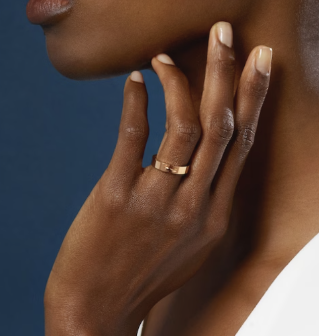 [Elara jewelsry ]ALLIANCE LIENS VIDENCE 4MM RING