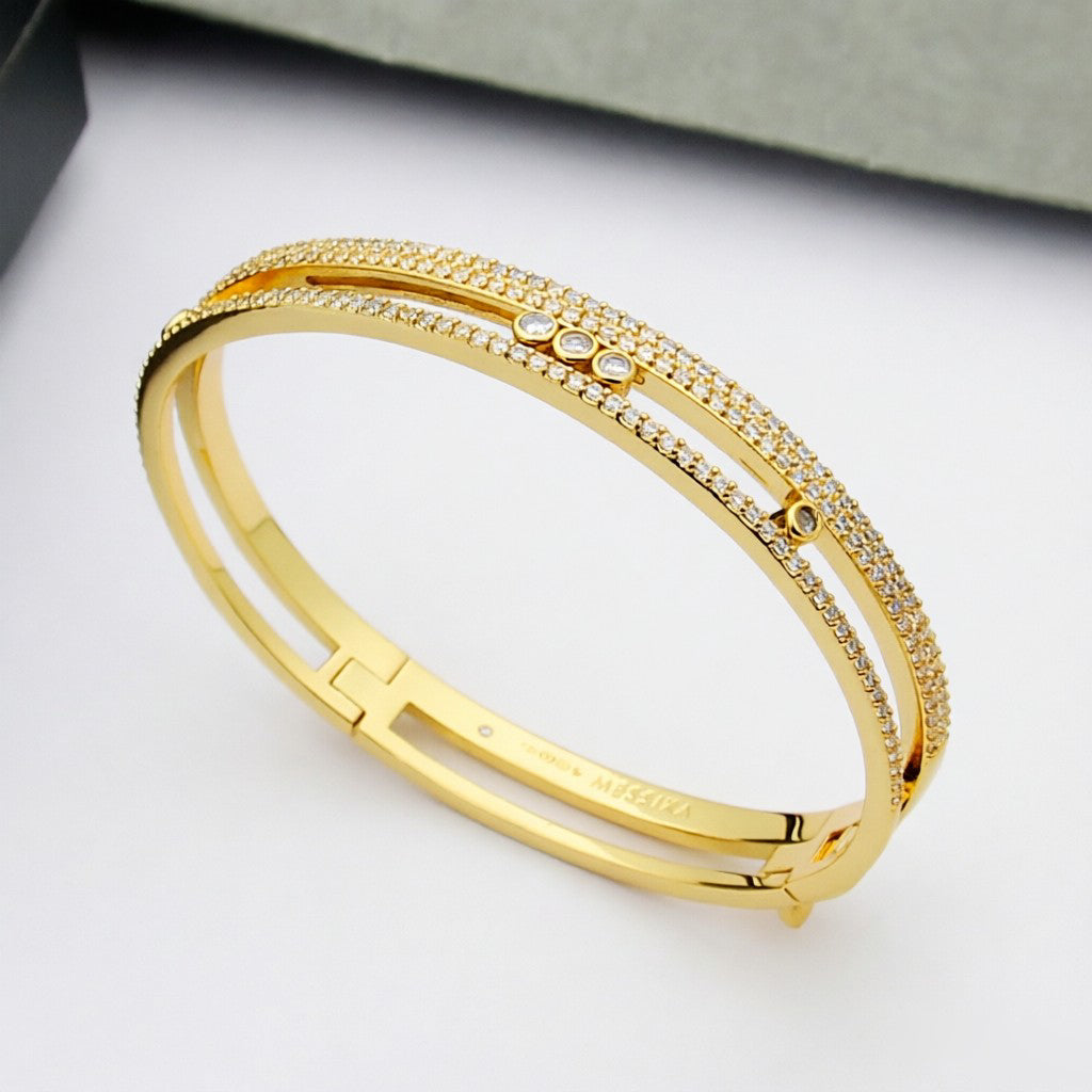 [Elara jewelsry]Move Romane pavé bangle