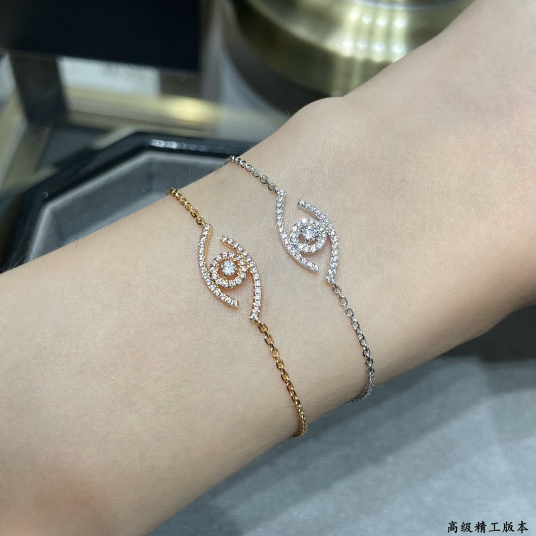 [Elara jewelsry]Lucky Eye Pave-Set Diamond Bracelet