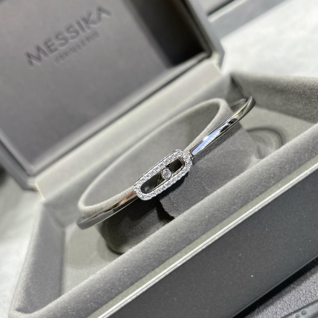 [Elara jewelsry]Move Uno pavé flex bangle medium