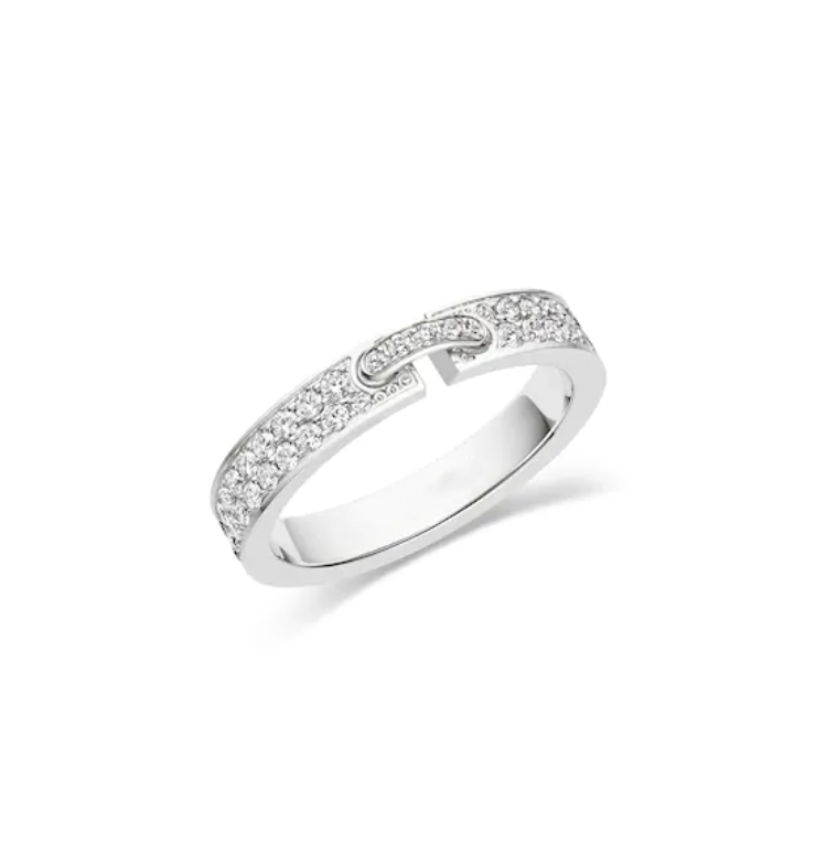 [Elara jewelsry ]ALLIANCE LIENS VIDENCE PAVED DIAMOND 4MM RING