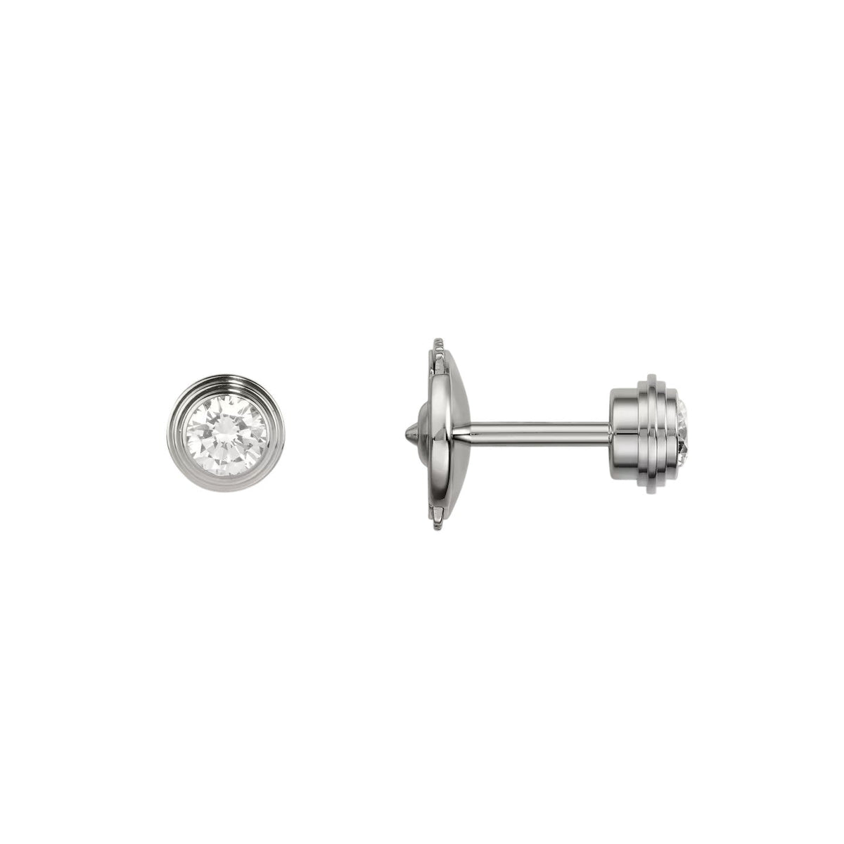 [Elara jewelsry]D'AMOUR 5MM DIAMOND STUD EARRINGS