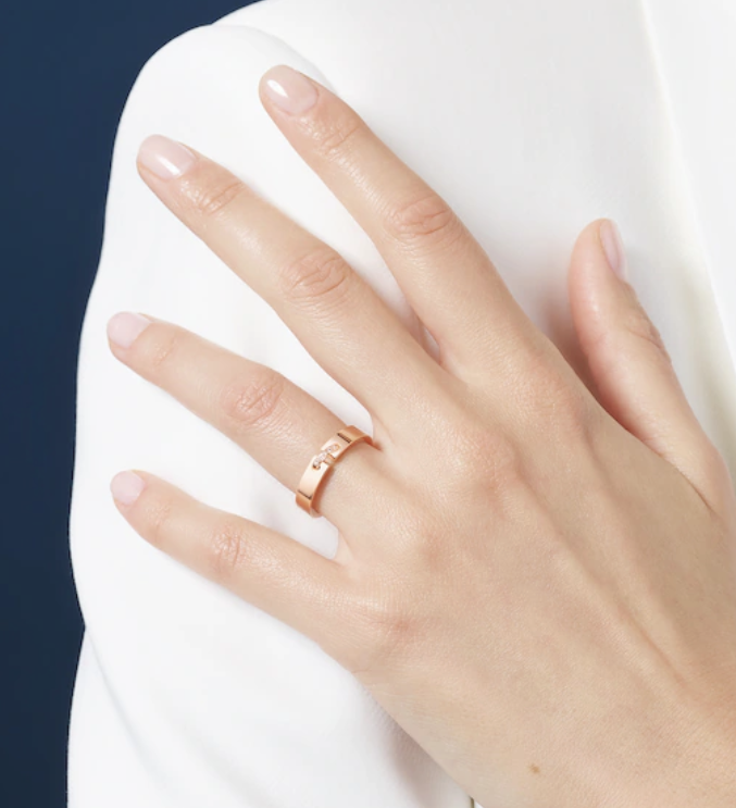 [Elara jewelsry ]ALLIANCE LIENS VIDENCE DIAMOND 4MM RING