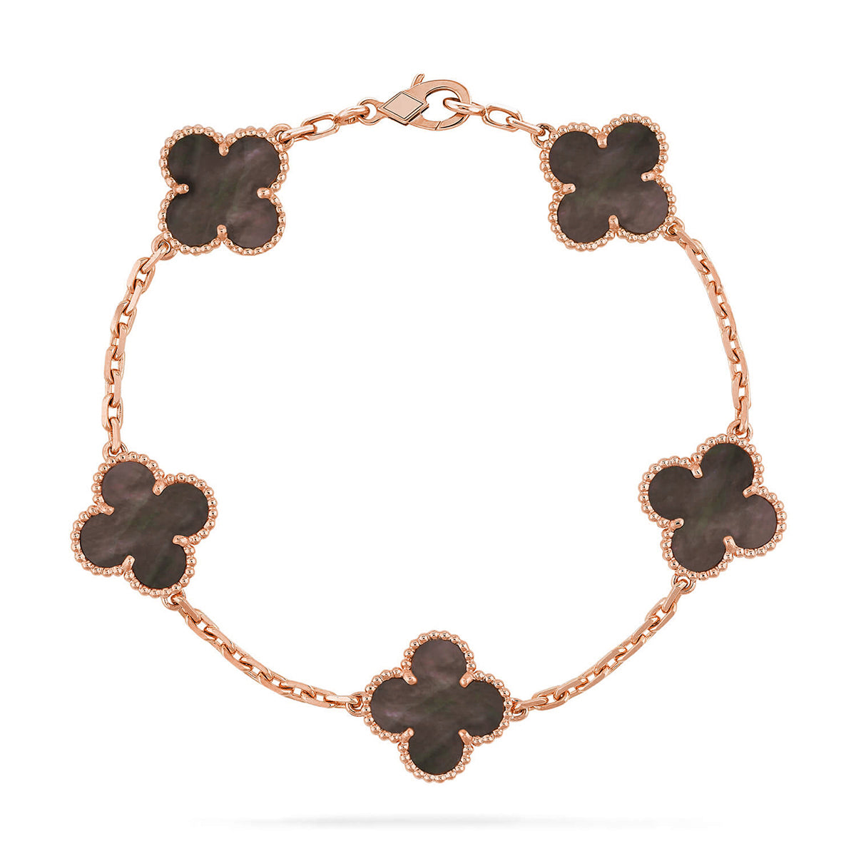[Elara jewelsry ] CLOVER 5 MOTIF GRAY MOP BRACELET COLLECTION