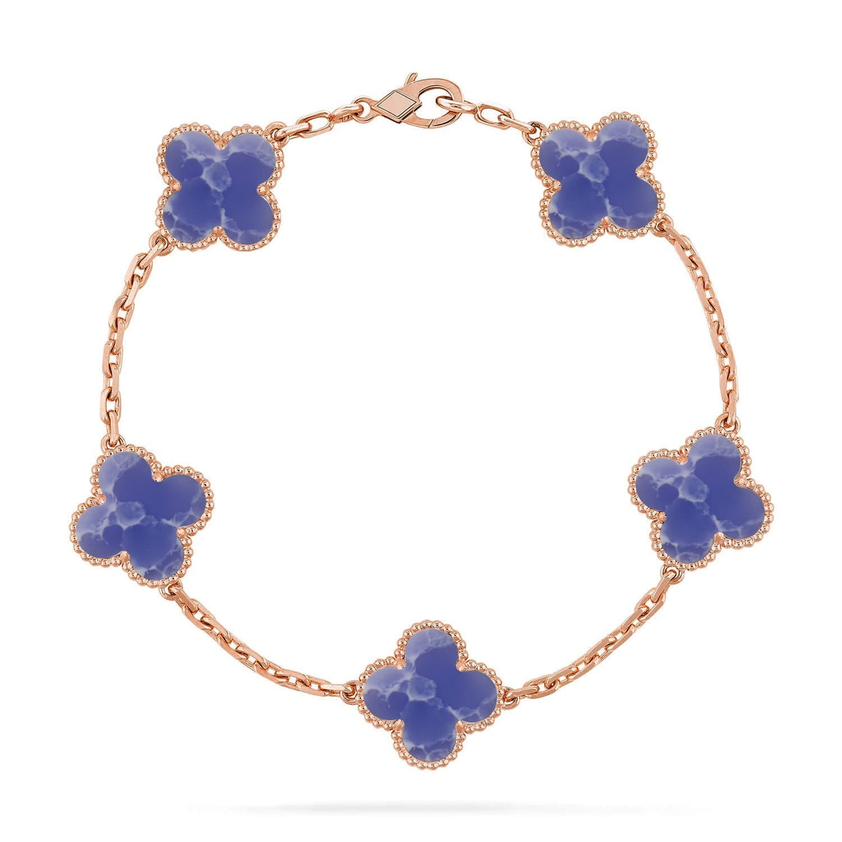 [Elara jewelsry ]CLOVER 5 MOTIF BLUE VEINS BRACELET COLLECTION