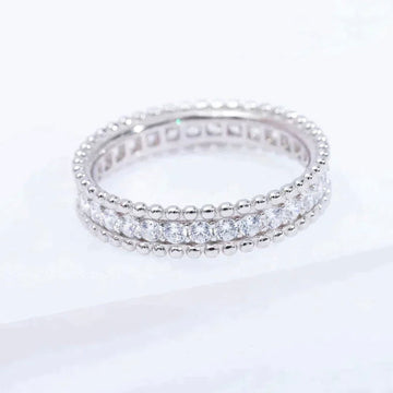 [Elara jewelsry ]PERLEE DIAMOND SILVER RING
