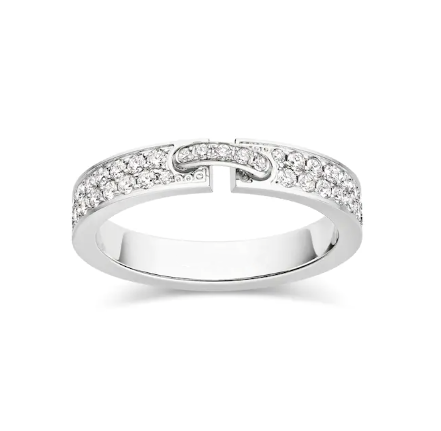 [Elara jewelsry ]ALLIANCE LIENS VIDENCE PAVED DIAMOND 4MM RING