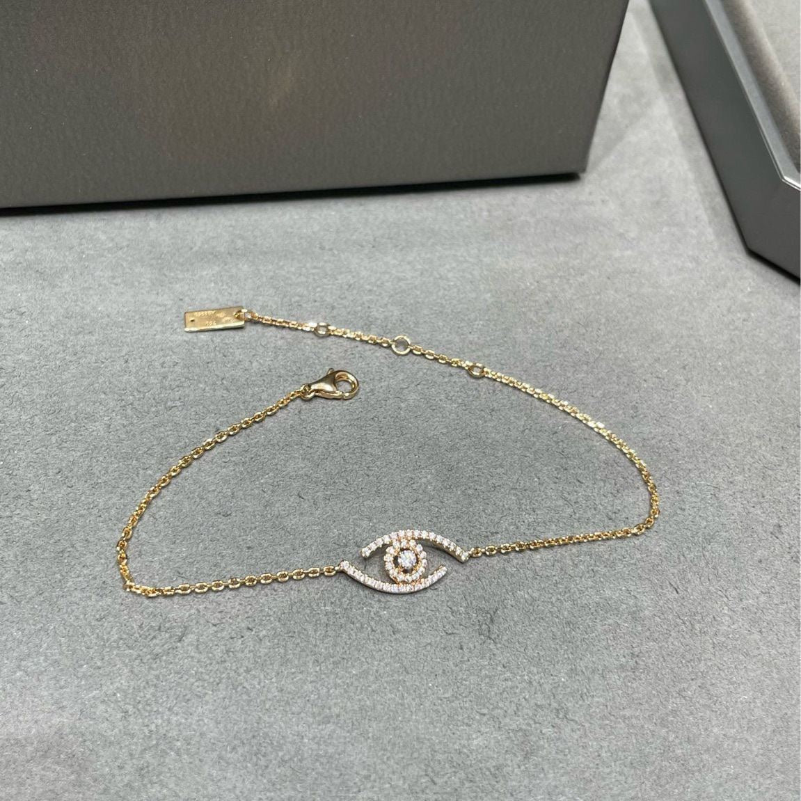 [Elara jewelsry]Lucky Eye Pave-Set Diamond Bracelet