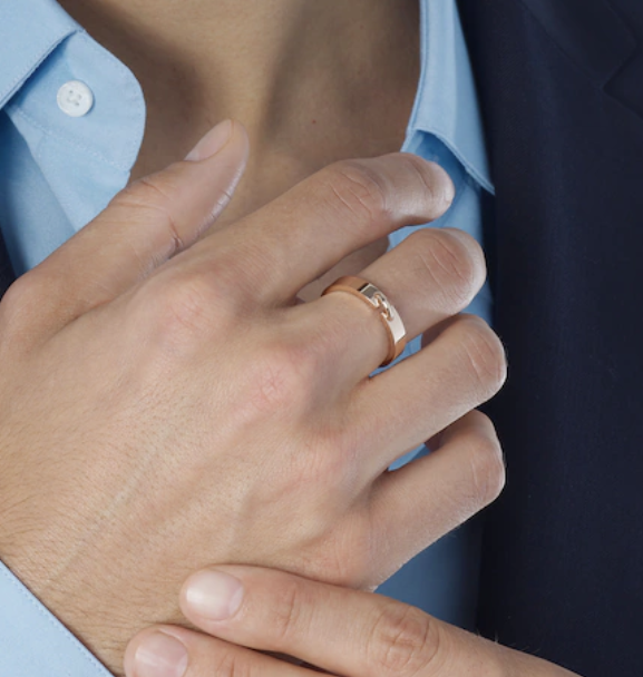 [Elara jewelsry ]ALLIANCE LIENS VIDENCE 4MM RING