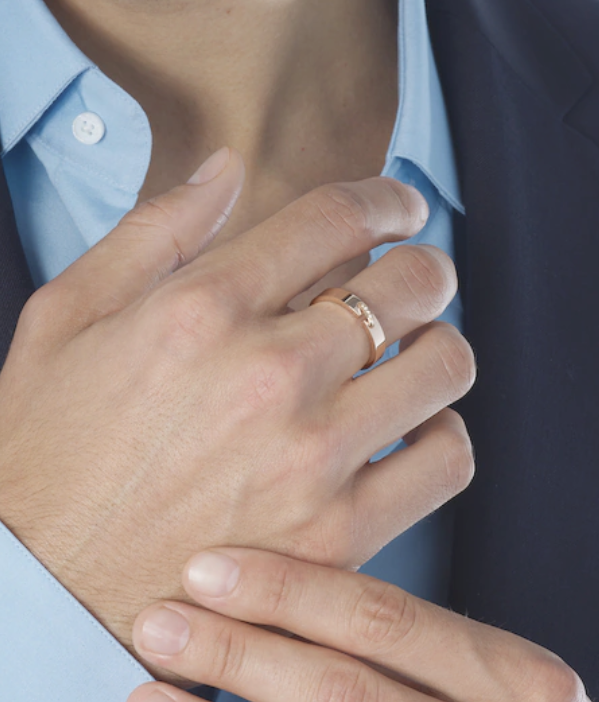 [Elara jewelsry ]ALLIANCE LIENS VIDENCE DIAMOND 4MM RING