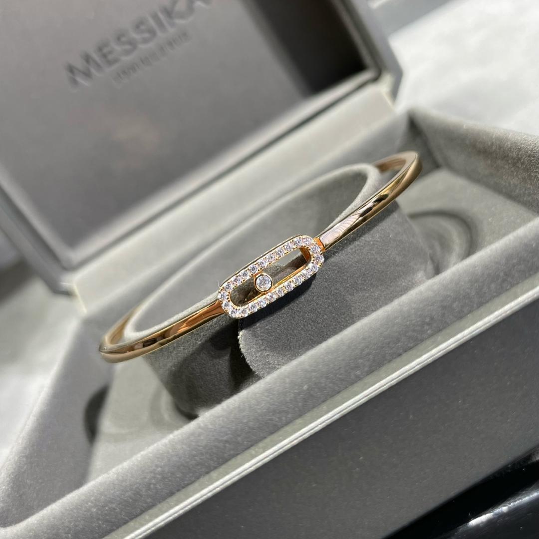 [Elara jewelsry]Move Uno pavé flex bangle medium