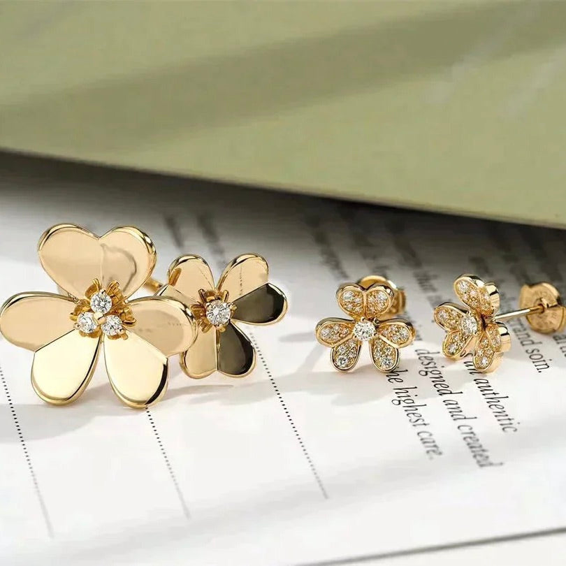 [Elara jewelsry ]CLOVER COMOS GOLD DIAMOND RING